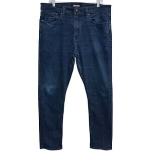 Revtown SHARP Regular Fit Jeans Men 36x32 Dark Wash Blue DECADE DENIM Stretch